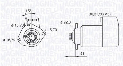 MAGNETI MARELLI 063524160460 - Стартер